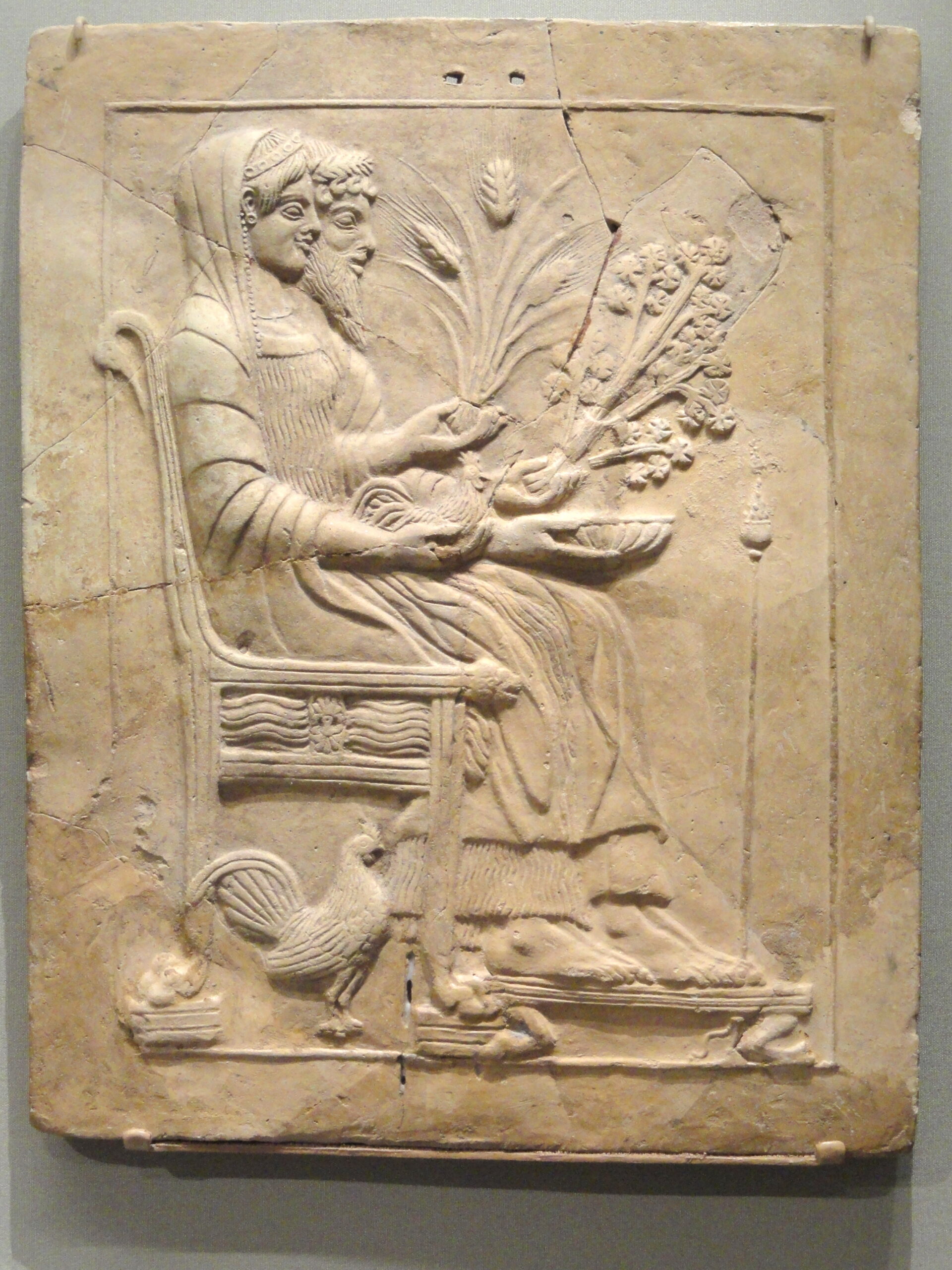 Pinax_with_Persephone_and_Hades_Enthroned,_500-450_BC,_Greek,_Locri_Epizephirii,_Mannella_district,_Sanctuary_of_Persephone,_terracotta_-_Cleveland_Museum_of_Art_-_DSC08242